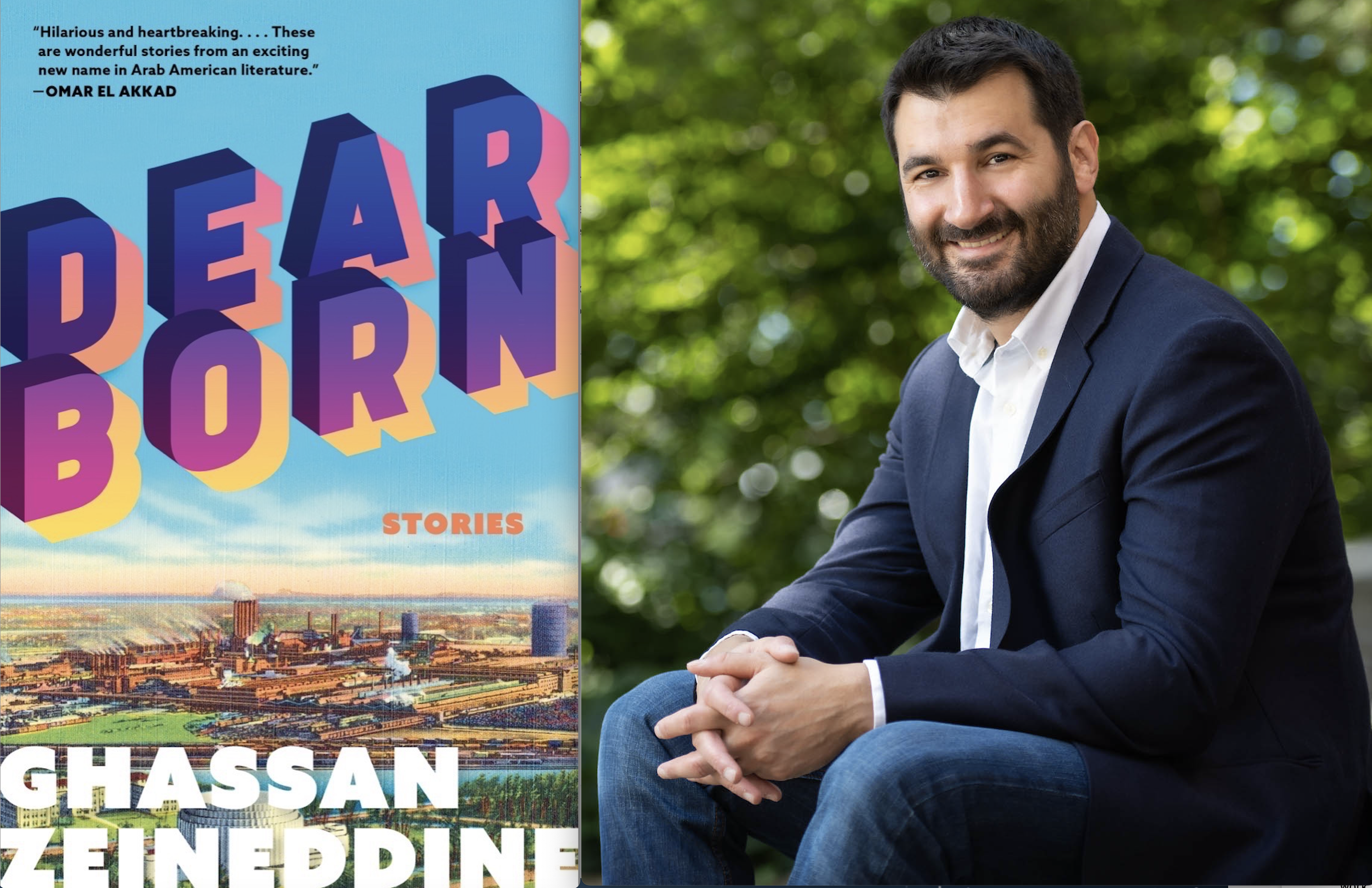 At left, an image from the collection of the Boston Public LIbrary was used for the cover of "Dearborn" by author Ghassan Zeineddine. (Author photo by Austin Thomason, Michigan Photography)