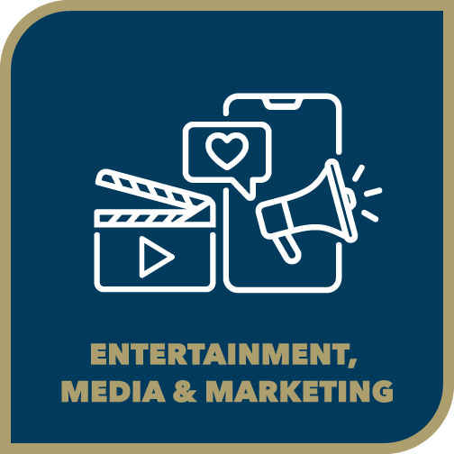 Entertainment, Media, and Marketing icon