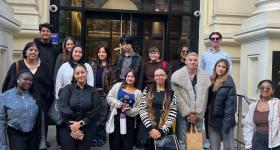 The 2024 Career Quest cohort visited the Warner Brothers' office in New York City.